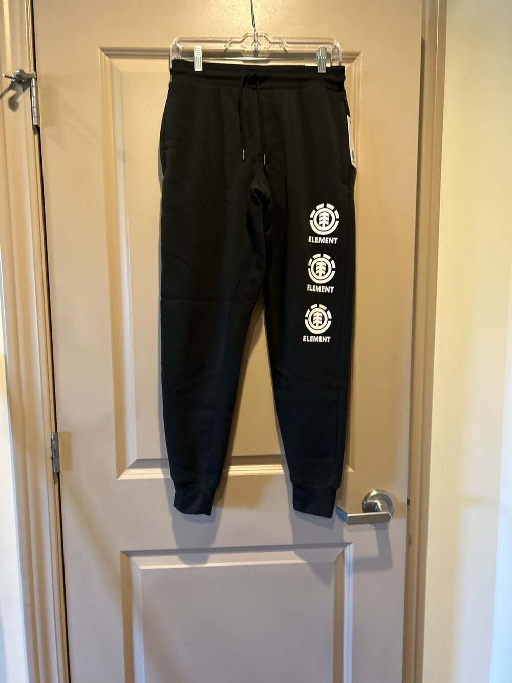 Element Triple Logo Fleece Joggers Black Size S